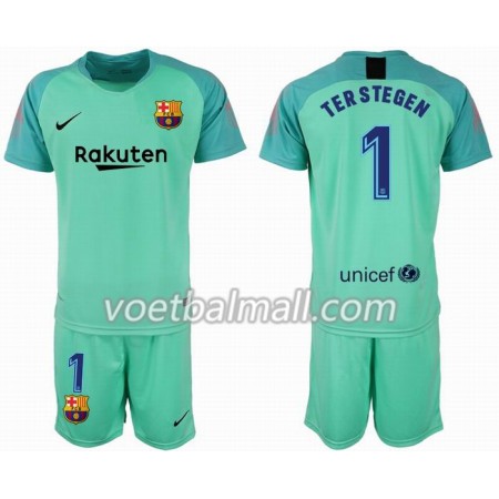 Goedkope FC Barcelona Doelman TER STEGEN 1 Kids shirt 2018/19